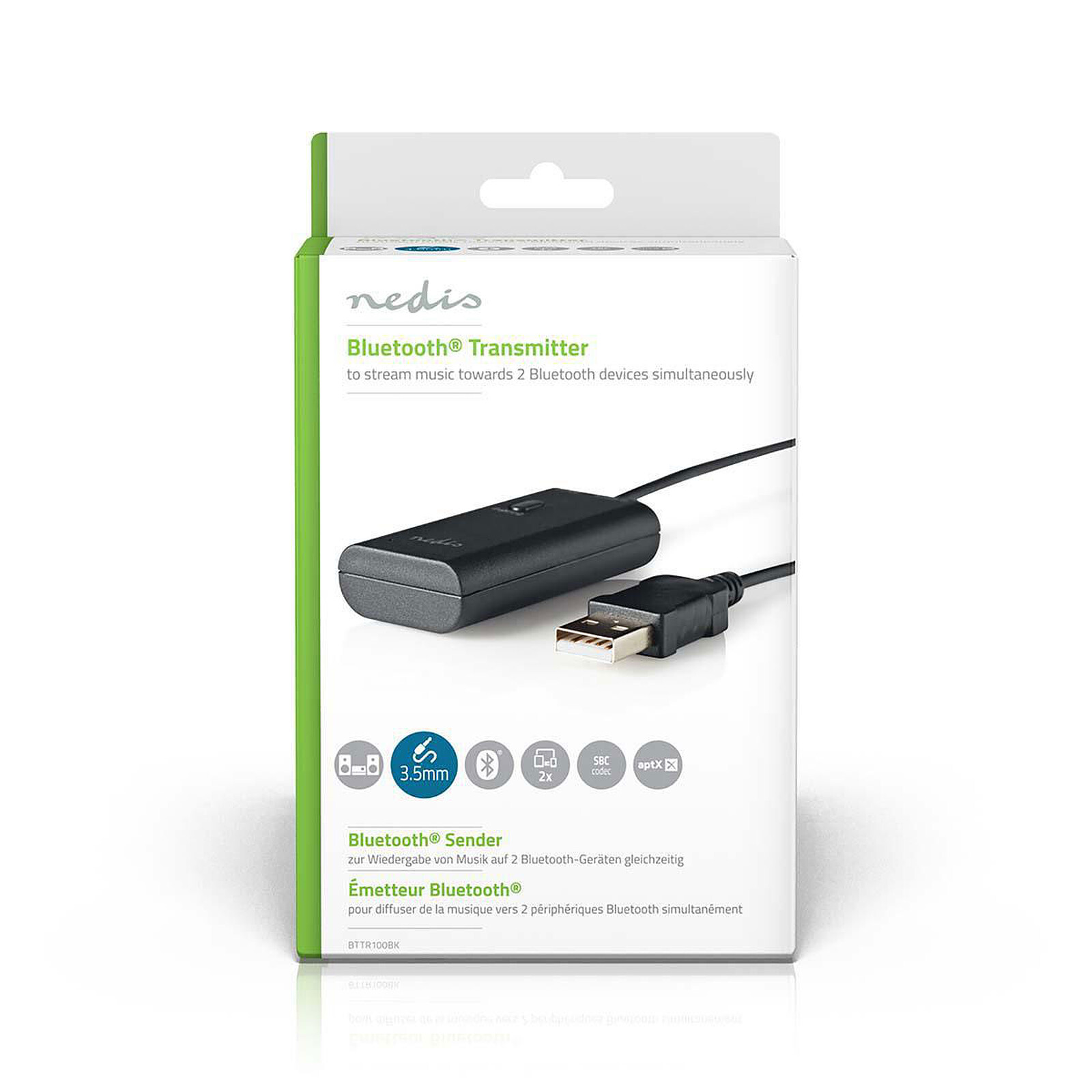 Nedis Bluetooth Wireless Audio Transmitter (3.5 mm jack)