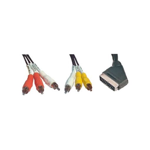 Cable de audio y video Peritel Connectland de 1,40 metros (Mgs33)