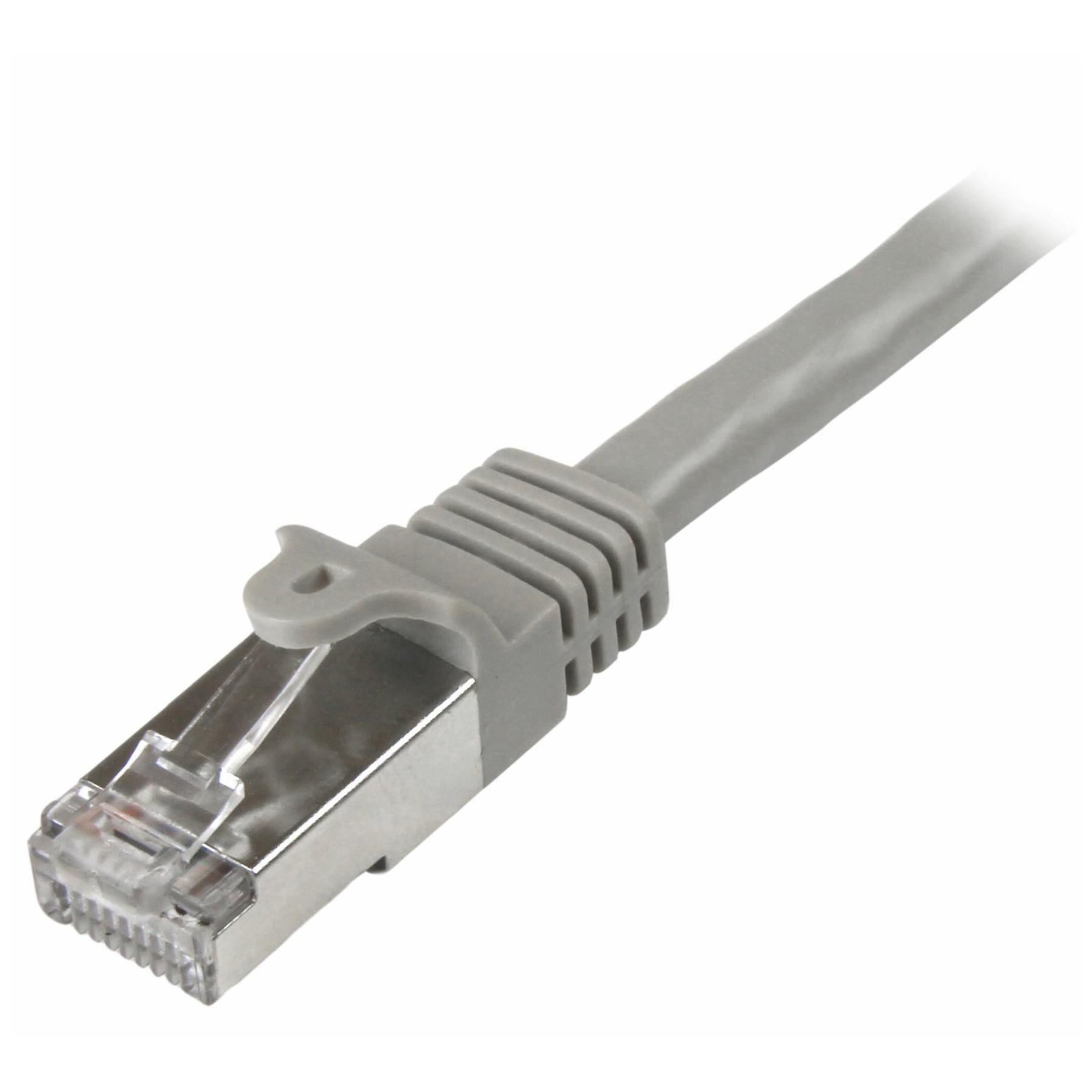 Startech 3m CAT6 Ethernet Cable, 10GB Shielded Snagless RJ45 PoE Patch Cord, Grey