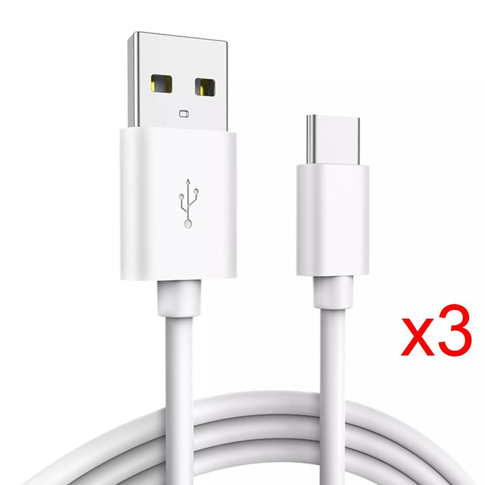 Câbles USB Type-C OPPO (lot de 3) - 1 mètre, Blanc