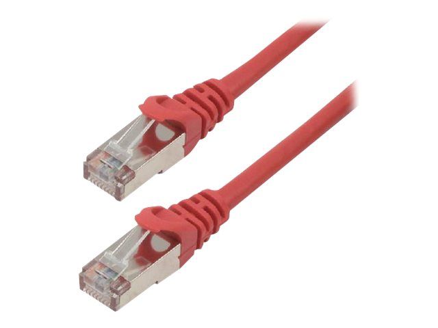 MCL Samar RJ-45 (M) to RJ-45 (M) Cable - 2m - CAT 6a - Halogen-free, Molded, without hook - Red