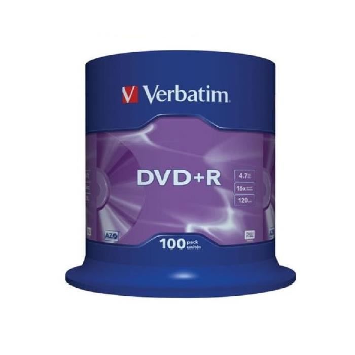 Verbatim 100 Pack DVD+R Virgin Discs