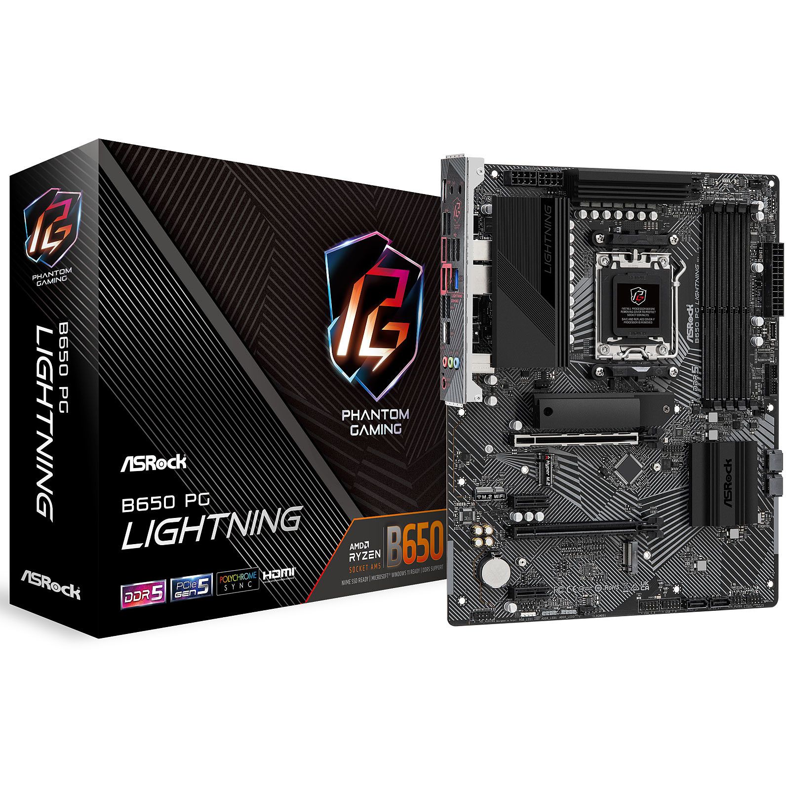 ASRock B650 PG Lightning AM5 Socket Motherboard