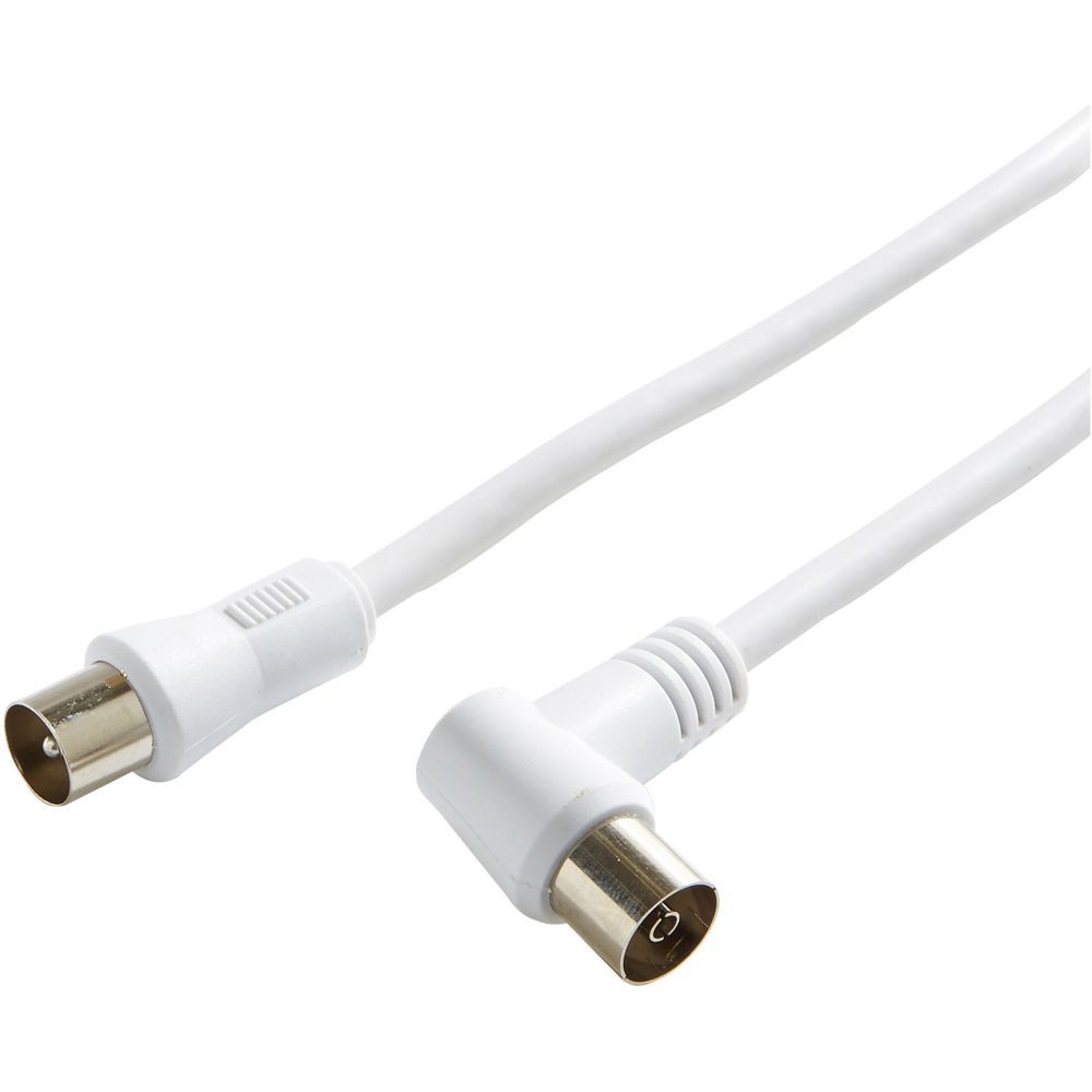 Listo TV Antenna Cable 5M (Right Angle M/Curved F)