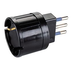 64 Black German Plug Adapter (PP0433 1)