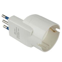 64 Space-Saving Electrical Adapter - White