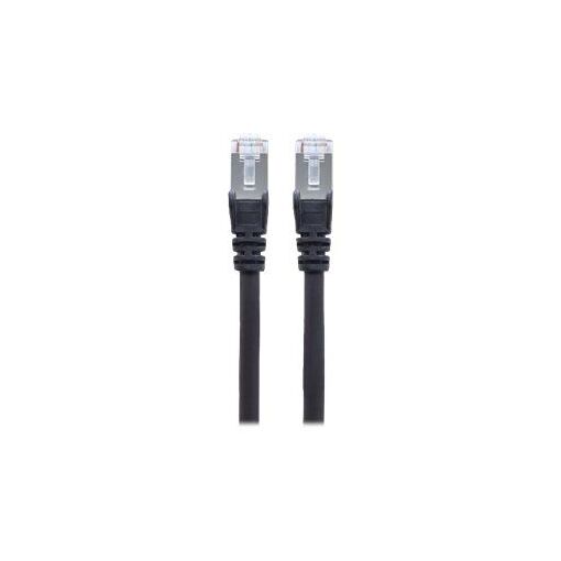 Cable de red Red IC Intracom Cat6, 3m, negro, cobre, S/FTP, LSOH/LSZH, PVC, RJ-45, contactos dorados, sin enganche, botado, garantía de por vida