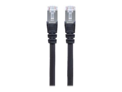 IC Intracom Intellinet Network Patch Cable, Cat6, 3m, Black, Copper, S/FTP, LSOH/LSZH, PVC, RJ45, Gold Plated Contacts, Snagless, Booted, Lifetime Warranty