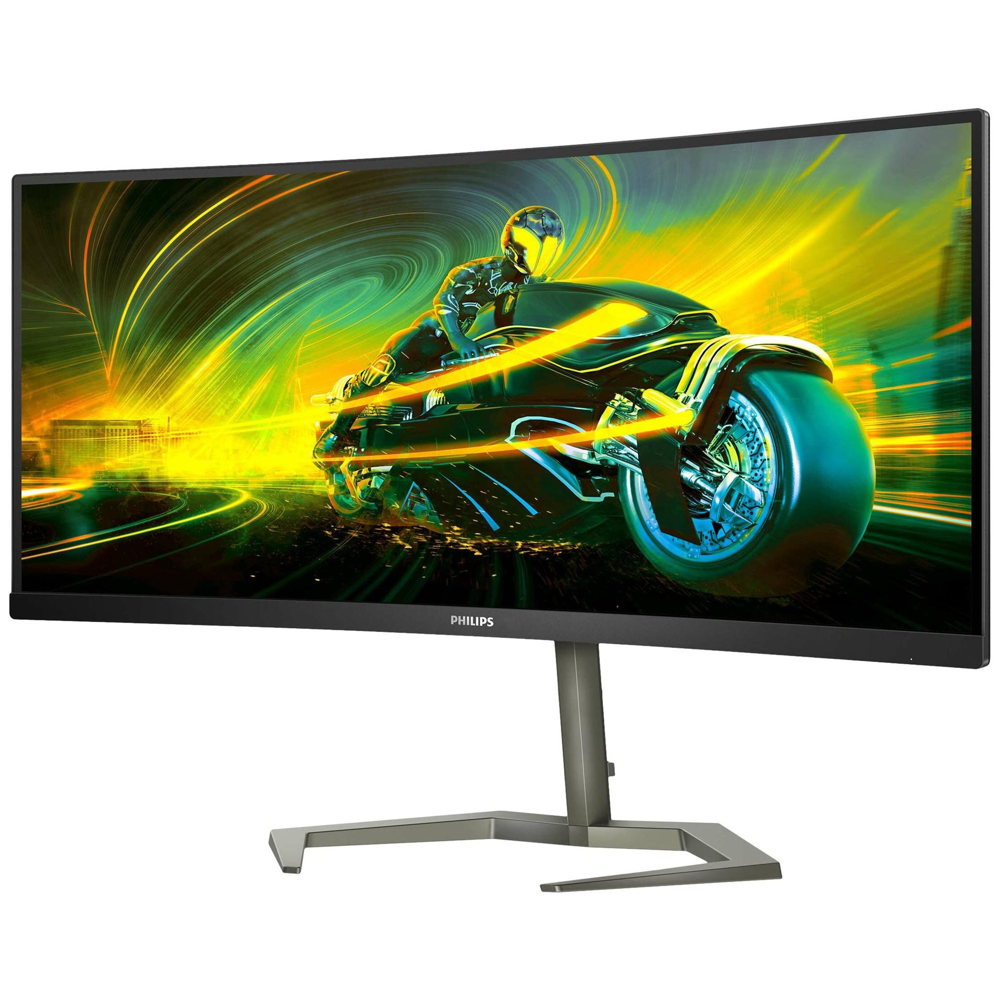 Écran Philips Evnia 34M1C5500VA - Écran incurvé de jeux LED 34 pouces - WQHD 3440x1440 @ 165 Hz, VA, 300 cd/m², HDR10, Temps de réponse 1 ms, HDMI, DisplayPort, Haut-parleurs intégrés - Noir
