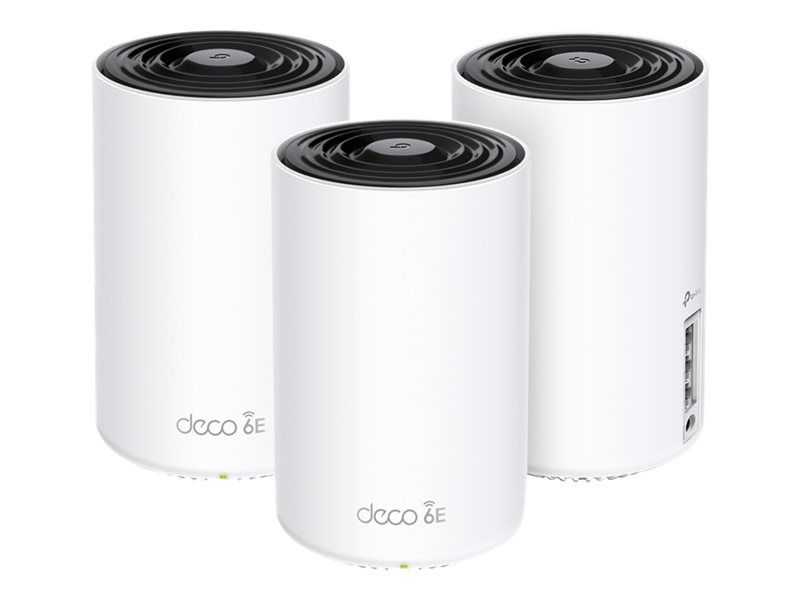 TP-Link Deco XE75 V3 Wi-Fi System (3 Routers) - Up to 7200 sq. ft. - 1GbE Mesh - Wi-Fi 6E - Multi-Band