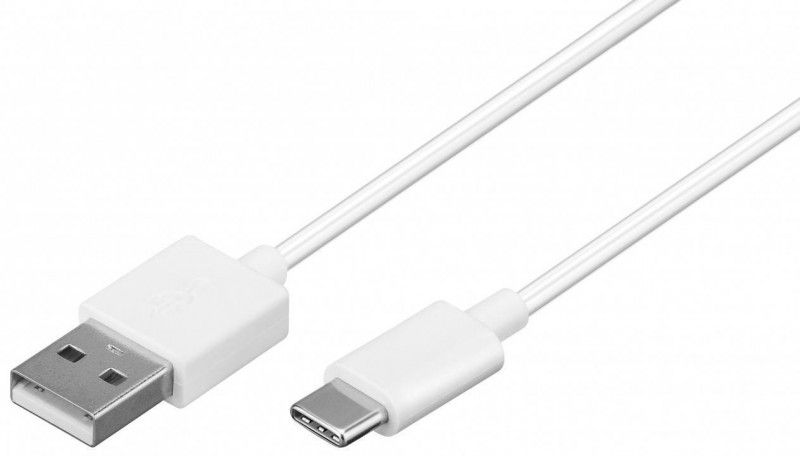 Goobay USB 2.0 Type C to A Cable - 50cm (White)