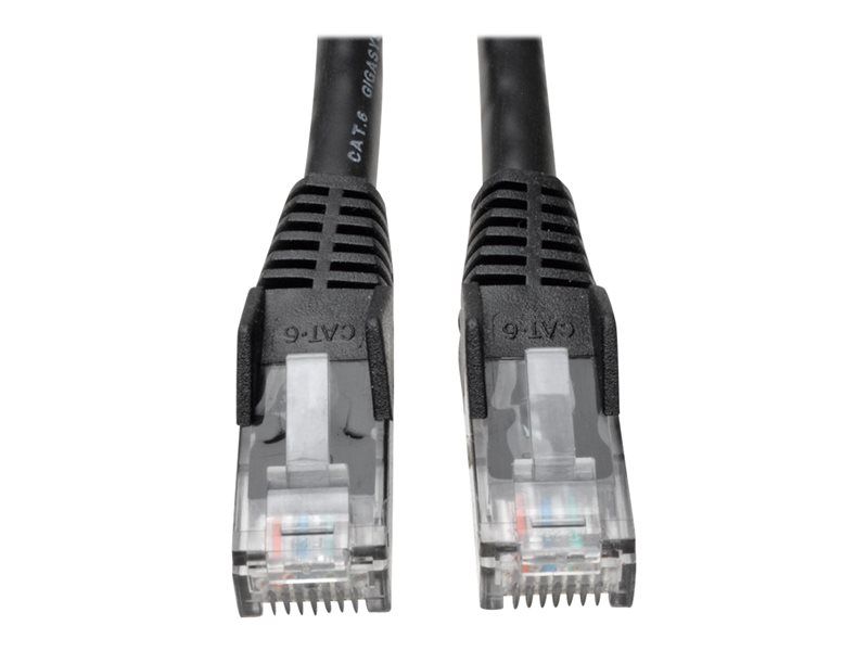 Eaton Tripp Lite Cat6 Gigabit Snagless Ethernet Cable, 5 ft, Black