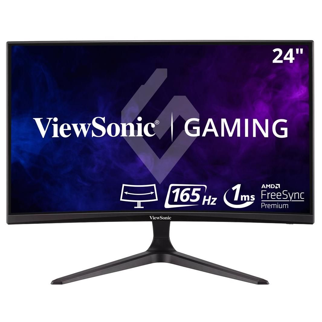 ViewSonic VX2418C - 24" Curved Gaming Monitor with LED, Full HD 1080p @ 165Hz, VA Panel