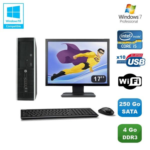 HP Elite 8100 SFF Desktop - Intel Core i5, 4GB RAM, 250GB HDD, DVD Burner, WiFi, Windows 7 Pro