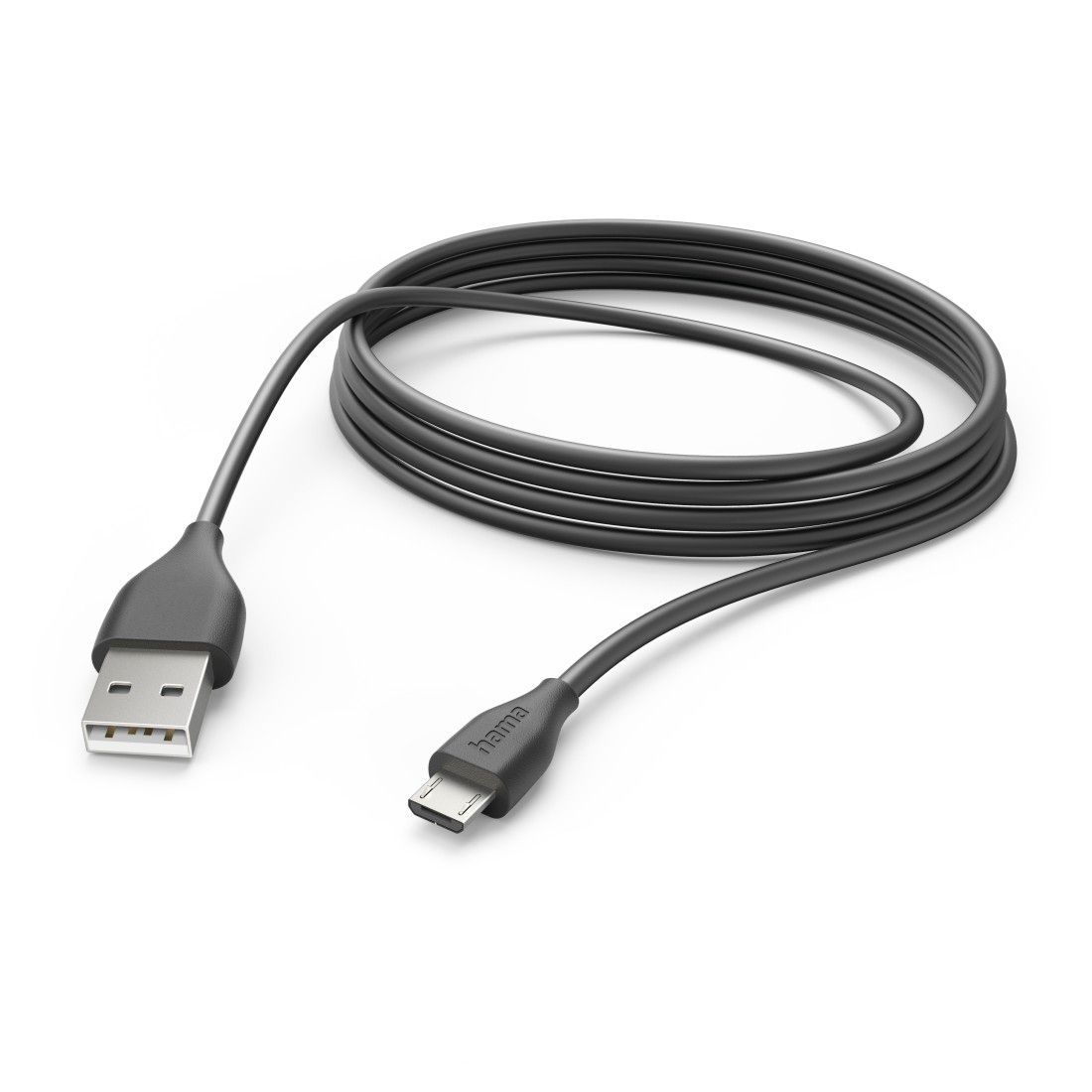 Hama USB-A to micro-USB Cable, 3m, Black