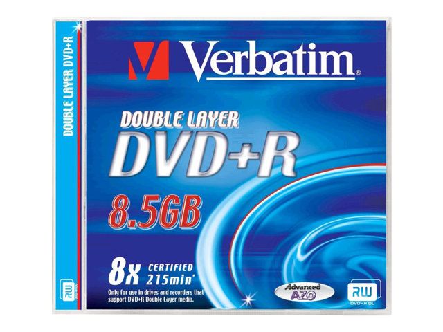 Verbatim DVD+R DL 8x - 8.5GB