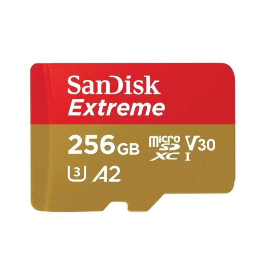 SanDisk Extreme microSDXC Card 256GB, UHS-I Class 10 U3 V30, up to 190MB/s for Mobile Gaming