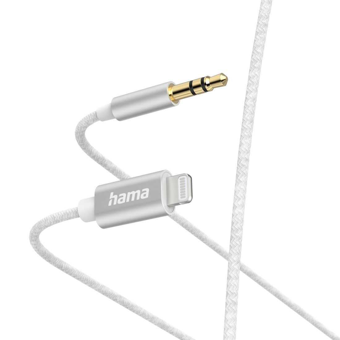 Hama Lightning to 3.5mm Aux Cable, 1m, White