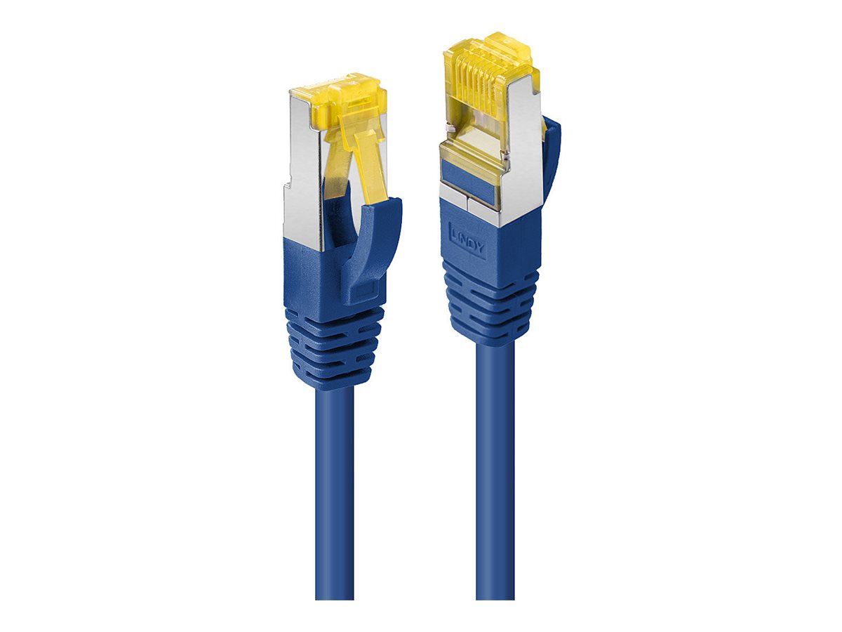 Lindy RJ-45 to RJ-45 Cable - 7.5m - SFTP, PiMF - CAT 7/CAT 6a - Halogen and Hook Free - Blue