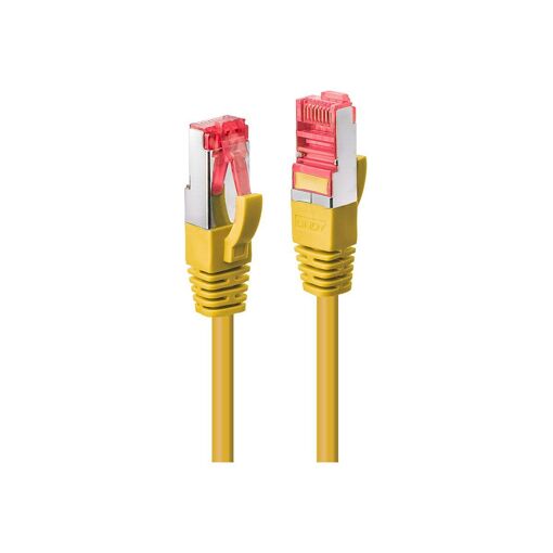 Lindy RJ-45 to RJ-45 Cable - 30cm - SFTP, PiMF - CAT 6 - Molded, Hookless - Yellow