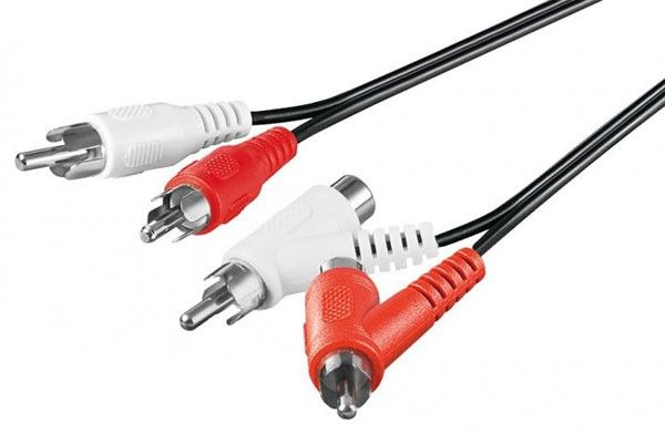 Goobay 2x RCA Cable 1.5m Black
