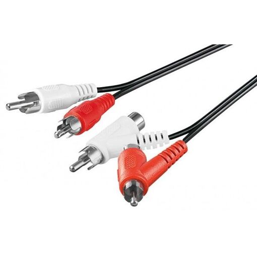Goobay 2x RCA Cable 1.5m Black