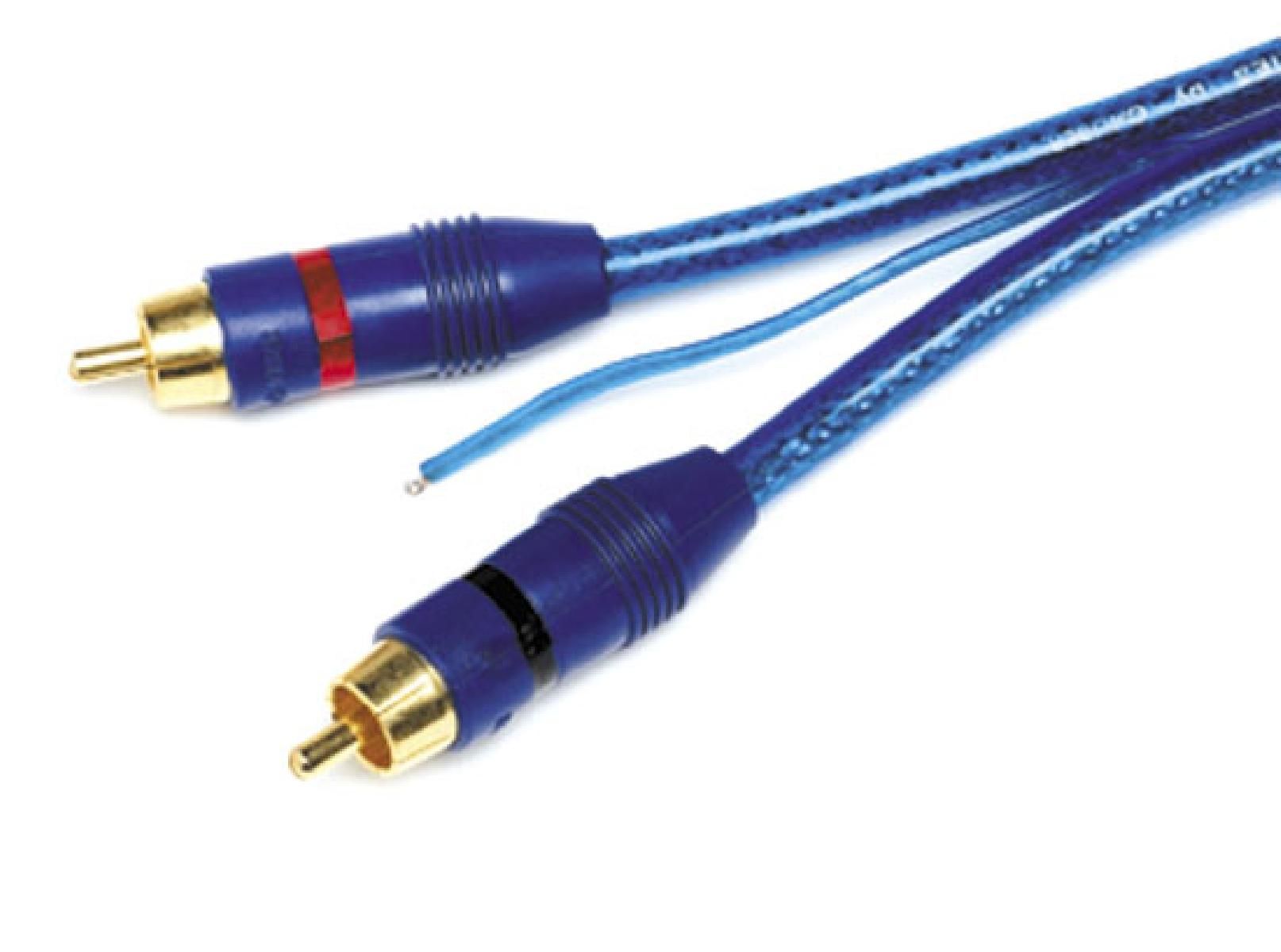 ADNAuto 400 Series 2x Stereo RCA Cable with Remote - 4m