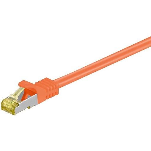 Wentronic CAT 7 SFTP Cable, 7.5m, RJ-45 to RJ-45, Orange