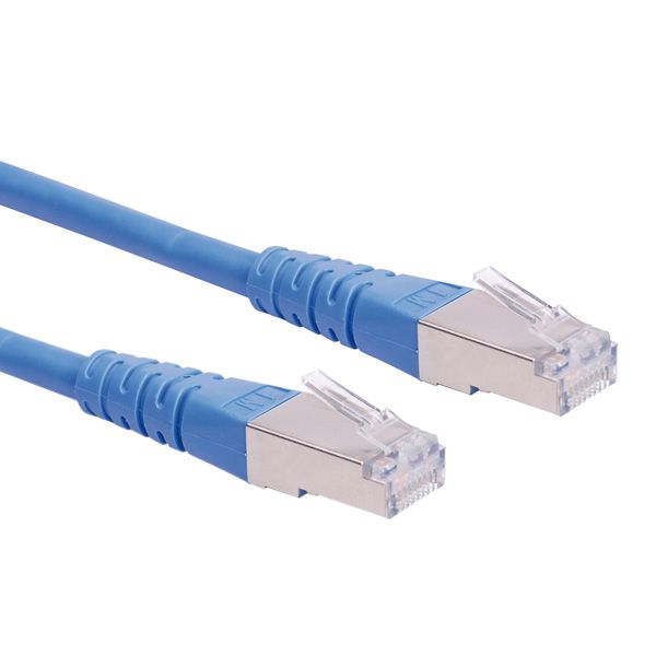 Secomp RJ-45 (M) to RJ-45 (M) Cable - 1.5m - SFTP - CAT 6e - Molded, Locked - Blue