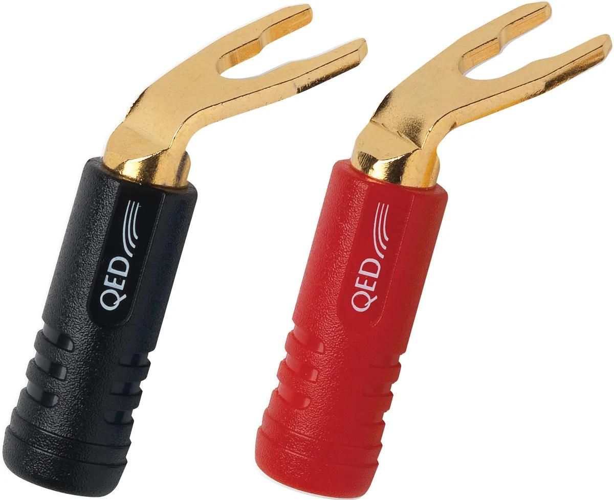 QED Airloc Standard Speaker Connector - Black, Red (Pack of 20)