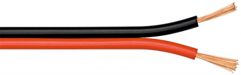 Wentronic Speaker Cable - 0.75mm² - 25m - Red/Black