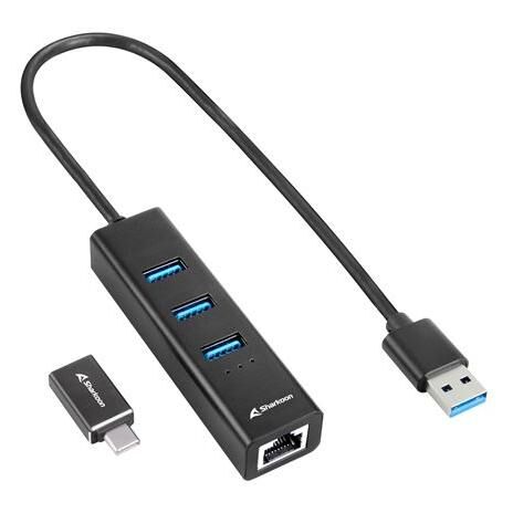 Sharkoon Wireless USB 3.2 Gen 1 (3.1 Gen 1) Type-C Dock - Black