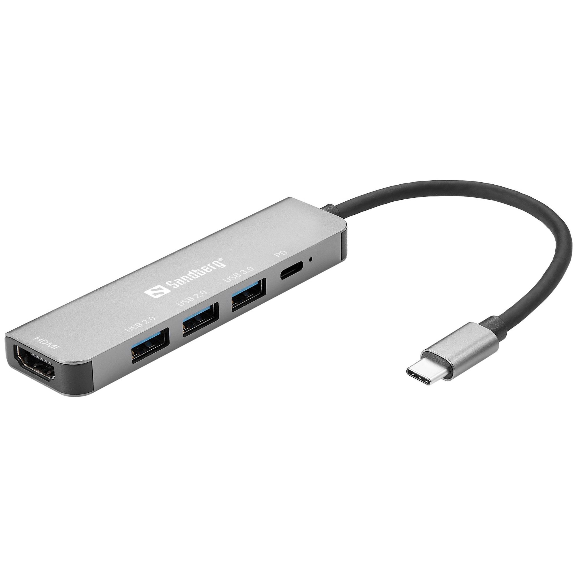 Sandberg 100W USB-C Dock with HDMI+3xUSB+PD