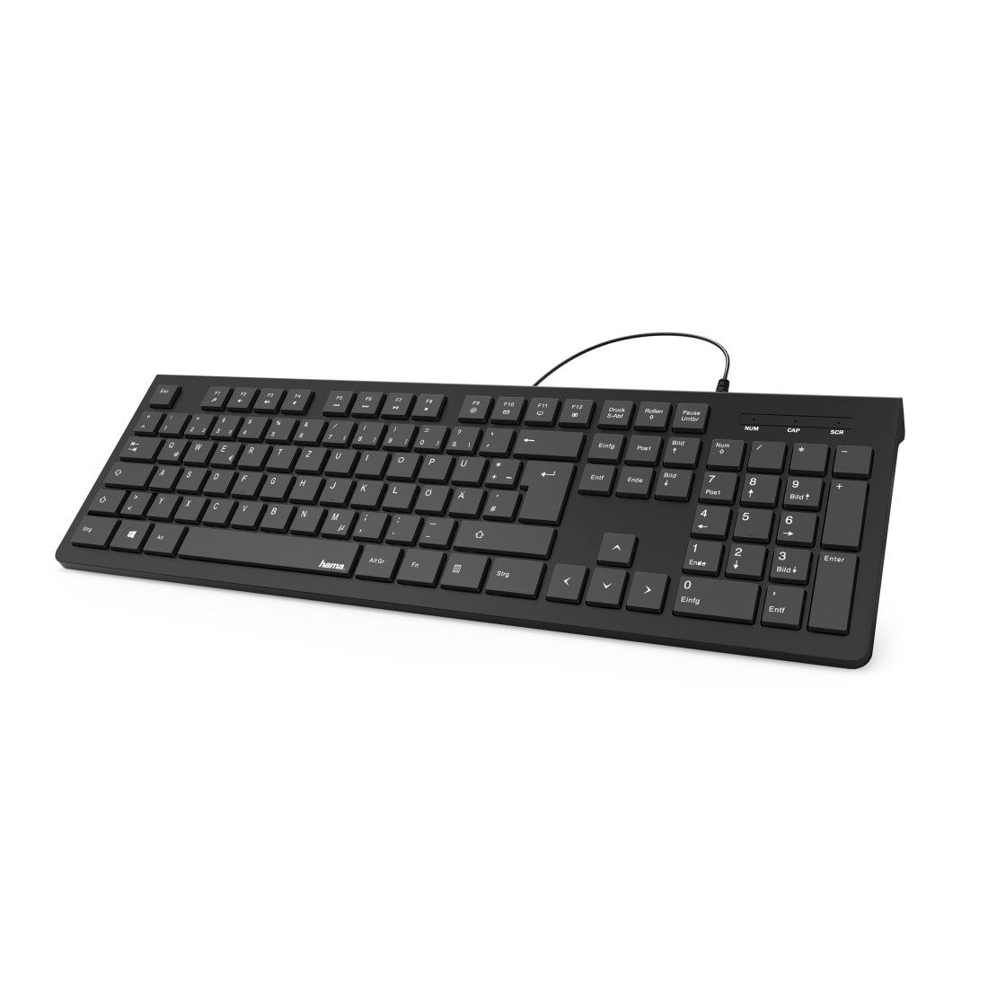 Hama KC-200 Ukrainian/QWERTY Black Wired Keyboard