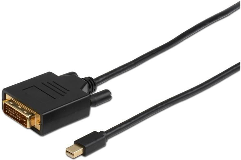 Cable y adaptador de vídeo MicroConnect Mini DisplayPort a DVI-D, 2 m Negro