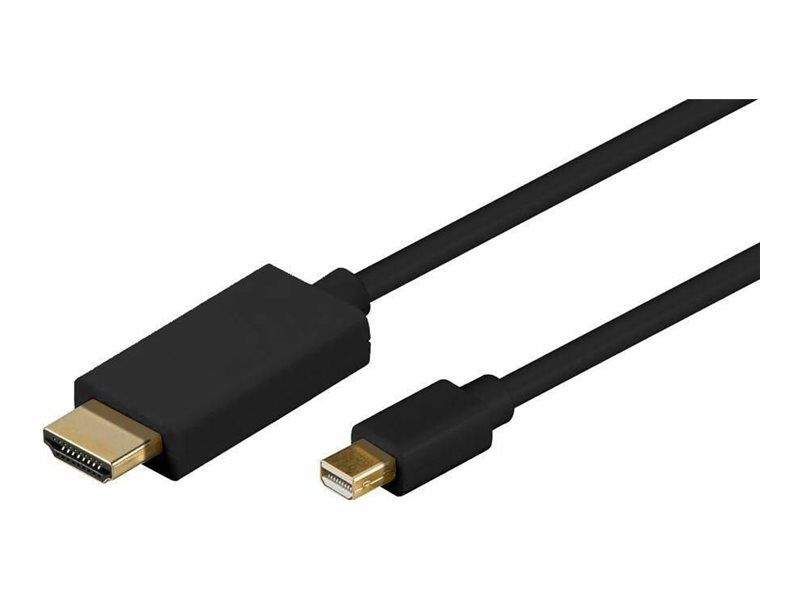 Adaptador MicroConnect Mini DisplayPort a HDMI - 1,8 m - Negro - 1080p 60 Hz