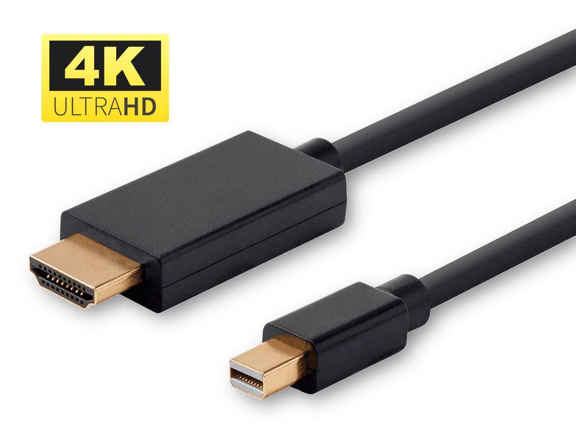 MicroConnect 4K Mini DisplayPort to HDMI Adapter