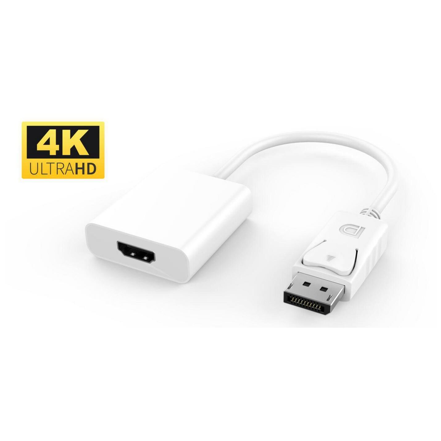 Cable MicroConect DisplayPort a HDMI, 0,15 m Blanco