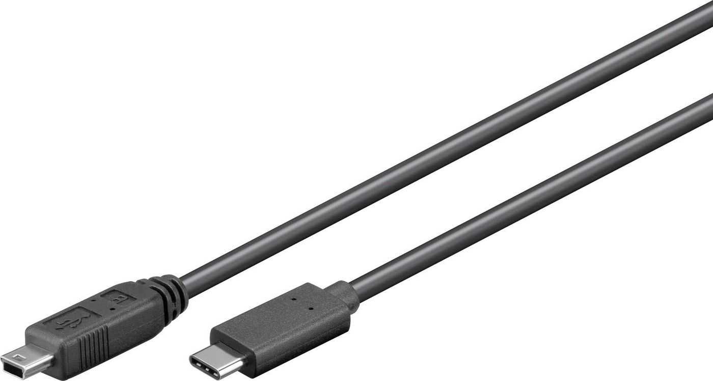 Cable MicroConect USB 2.0, 0,5 m, USB-C a Mini-USB B
