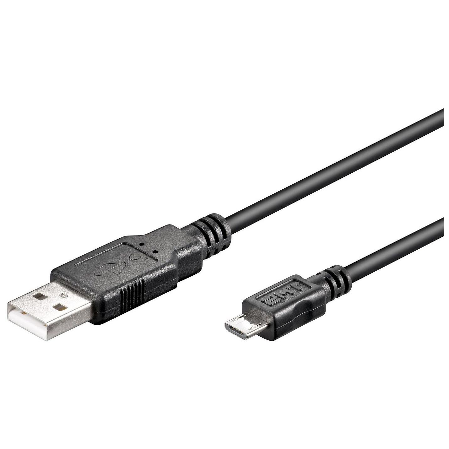 MicroConnect USB 2.0 Micro-USB Cable, 0.6m (Black)