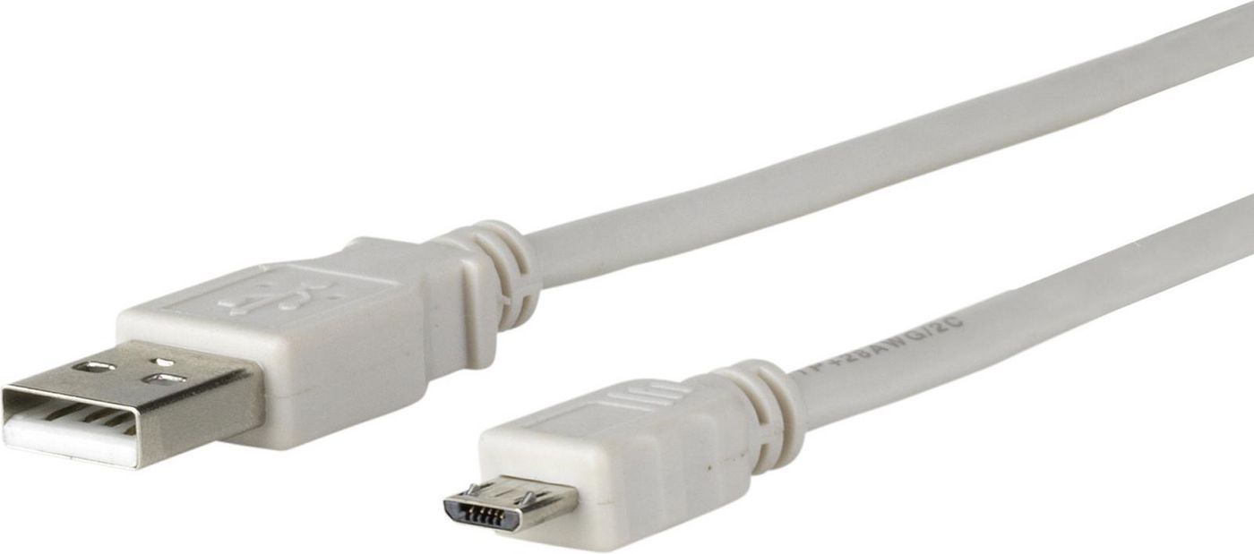 MicroConnect Micro USB Cable, 5m Grey
