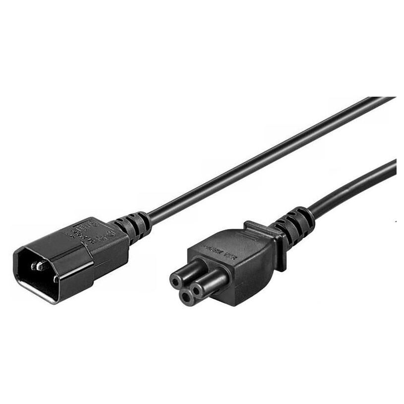 MicroConnect PE080610 1m Black Electric Cable C14 to C5 Connector