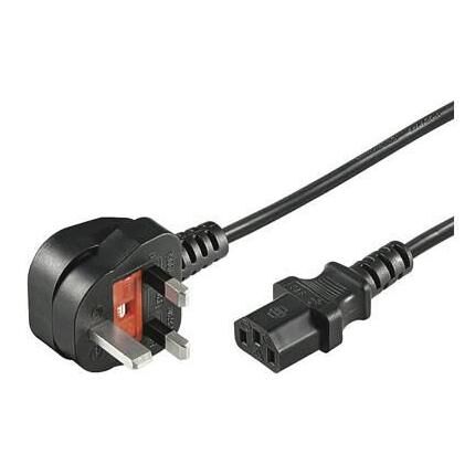MicroConnect Power Cable, 1m, G Type Plug to C13 Coupler