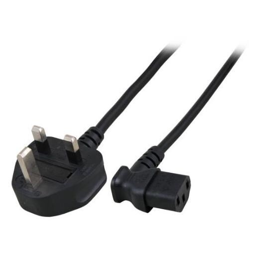MicroConnect Power Cable, 2m, G Type Plug to C13 Coupler