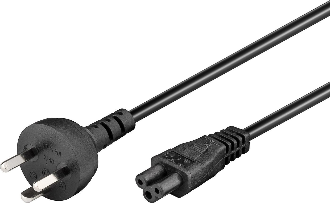 MicroConnect PE120818 Electric Cable, 1.8m, Black, DK-EDB to C5 Connector