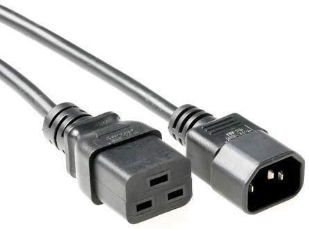 Cable MicroConnect C19 a C14, 2 m Negro