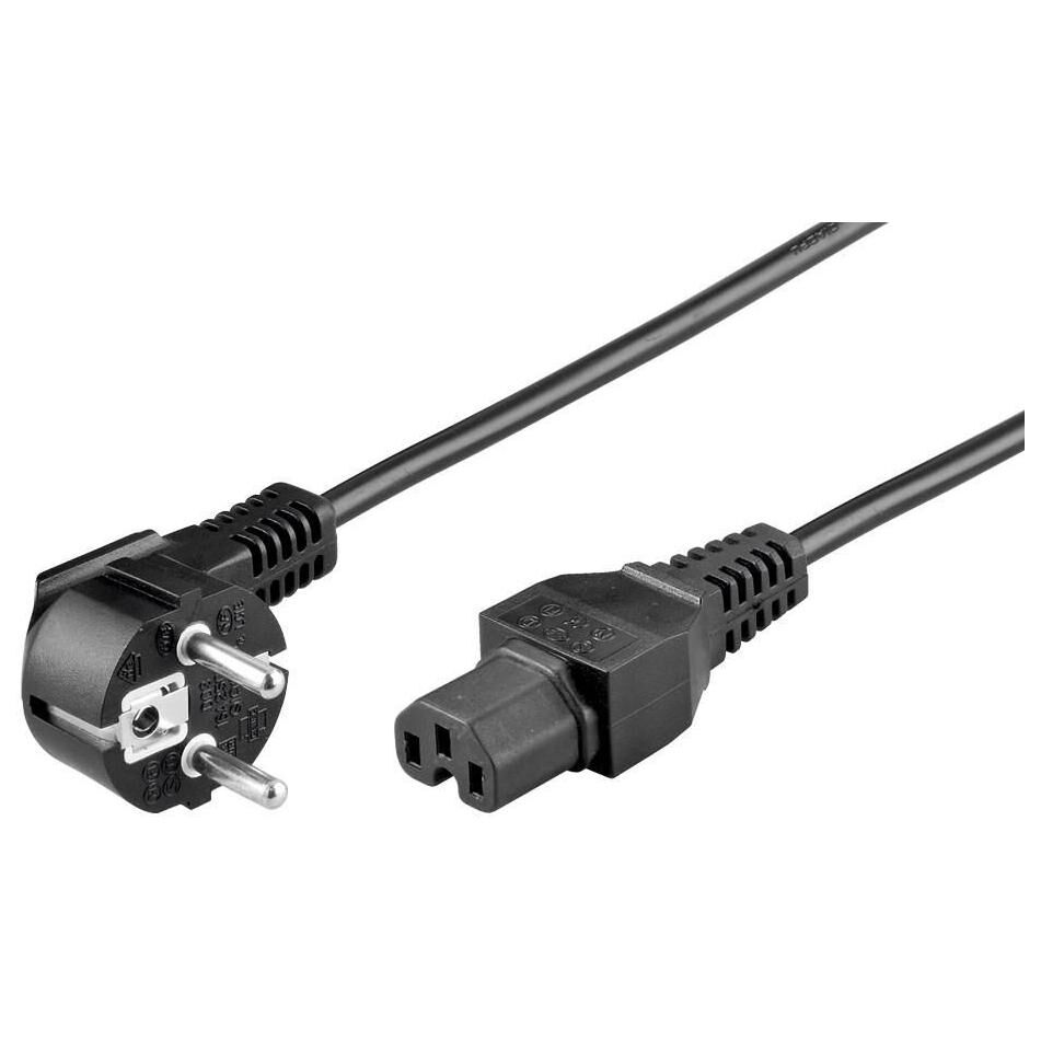 MicroConnect PE010420 Power Cable, 3m, E+F Plug to C15 Coupler