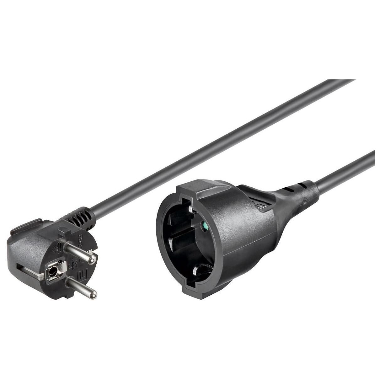 MicroConnect PE140300 3m Electric Cable Black E+F to Schuko Plug