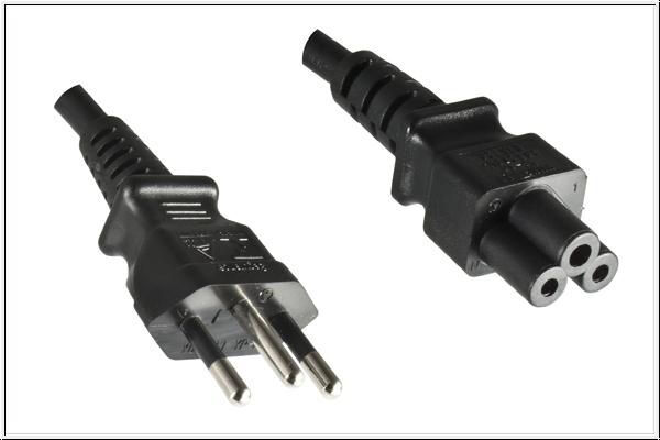 MicroConnect PE010818 Cable, Black, 1.8m, n Type Power Cable with C5 Connector