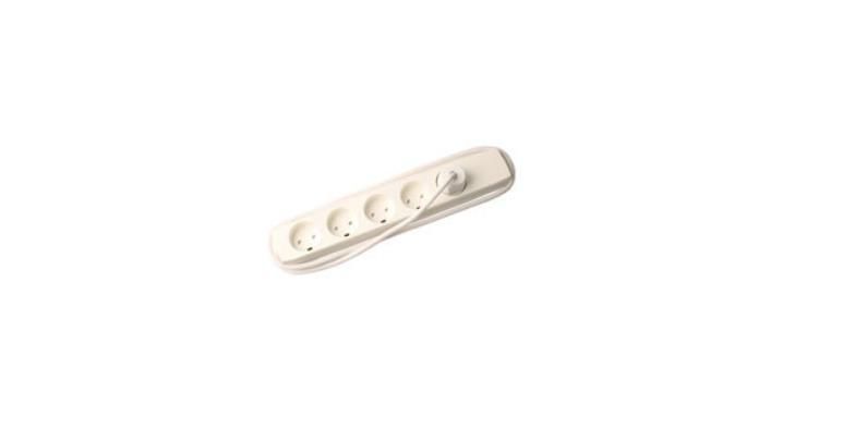 MicroConnect 5-Way EDB Socket, White, 10m Power Bars